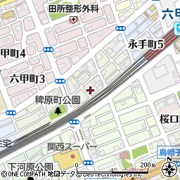 エトワール六甲道周辺の地図