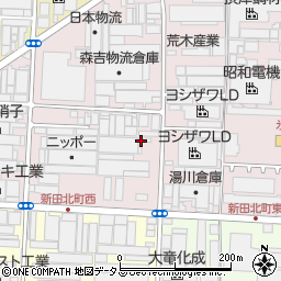 大阪府大東市新田北町周辺の地図