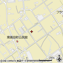 愛知県豊橋市東高田町周辺の地図