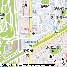 セキスイハイム近畿株式会社　花博パルフェ展示場周辺の地図