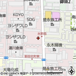 デイリーヤマザキ大東新田北町店周辺の地図
