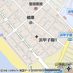 兵庫県西宮市浜甲子園1丁目11周辺の地図