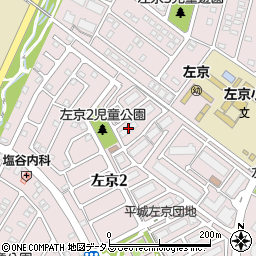 ＵＲ平城左京２０号棟周辺の地図