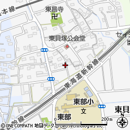 静岡県磐田市東貝塚1210周辺の地図