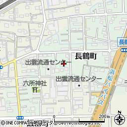 静岡県浜松市中央区長鶴町52周辺の地図