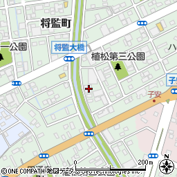 静岡県浜松市中央区将監町38周辺の地図