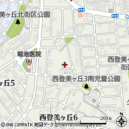 奈良県奈良市西登美ヶ丘周辺の地図