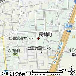静岡県浜松市中央区長鶴町194周辺の地図