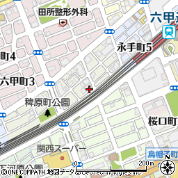 土屋訪問介護事業所　神戸灘センター周辺の地図