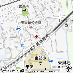 静岡県磐田市東貝塚1216周辺の地図
