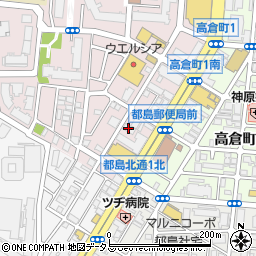 八栄自動車工業都島工場周辺の地図