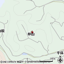 愛知県知多郡南知多町片名仲山周辺の地図