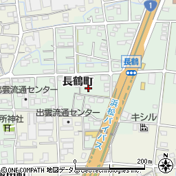 静岡県浜松市中央区長鶴町181周辺の地図