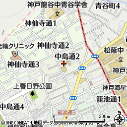神戸ルーテル神学校周辺の地図