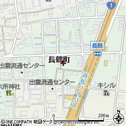 静岡県浜松市中央区長鶴町182周辺の地図