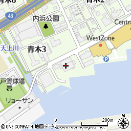 マルキン忠勇株式会社　青木物流センター周辺の地図