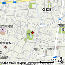 中泉歴史公園トイレ周辺の地図