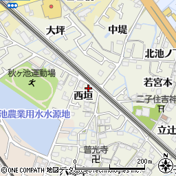 兵庫県加古郡播磨町二子西垣周辺の地図