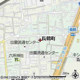 静岡県浜松市中央区長鶴町193周辺の地図