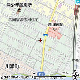 三重県津市南新町9周辺の地図