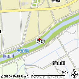 愛知県豊橋市浜道町芝切周辺の地図