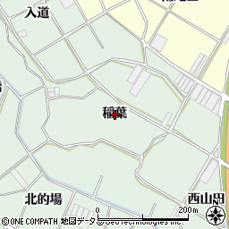 愛知県豊橋市大崎町稲葉周辺の地図