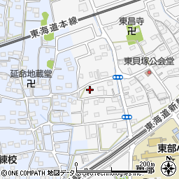 静岡県磐田市東貝塚1244-1周辺の地図