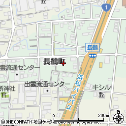静岡県浜松市中央区長鶴町177周辺の地図
