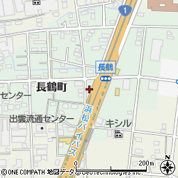 静岡県浜松市中央区長鶴町167周辺の地図