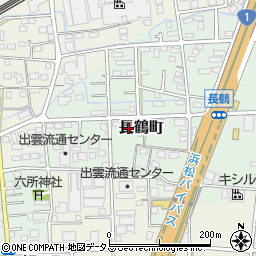 静岡県浜松市中央区長鶴町189周辺の地図