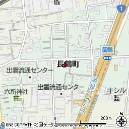 静岡県浜松市中央区長鶴町187周辺の地図