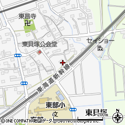 静岡県磐田市東貝塚1121周辺の地図