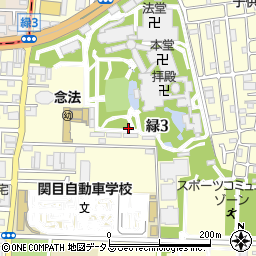 大阪府大阪市鶴見区緑3丁目周辺の地図
