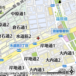 〒657-0831 兵庫県神戸市灘区水道筋の地図