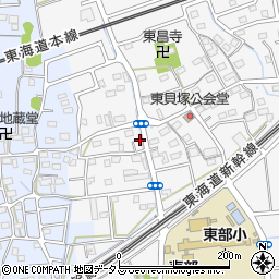 静岡県磐田市東貝塚1239周辺の地図