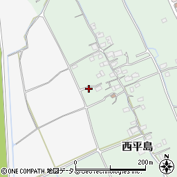 岡山県岡山市東区西平島周辺の地図