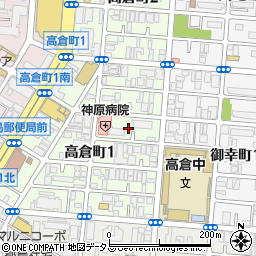 大阪府大阪市都島区高倉町1丁目10周辺の地図