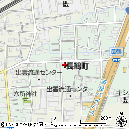 静岡県浜松市中央区長鶴町192周辺の地図