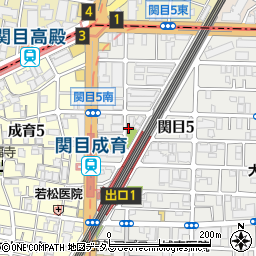 関目駅前小公園周辺の地図