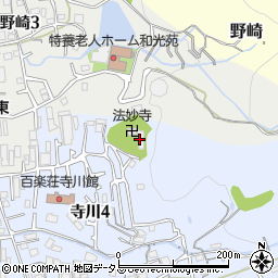 日蓮宗本覚山法妙寺周辺の地図