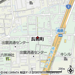 静岡県浜松市中央区長鶴町185周辺の地図