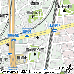 鍵の出張救急車大阪市北区豊崎営業所２４時間受付センター周辺の地図