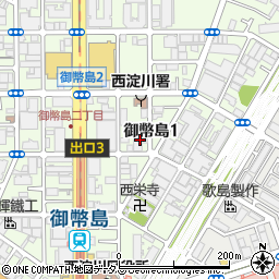 大阪精密鋼業　大阪工場周辺の地図