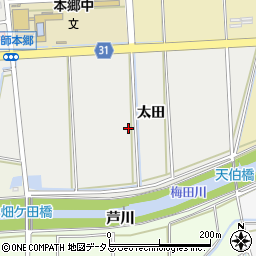 愛知県豊橋市高師本郷町太田周辺の地図
