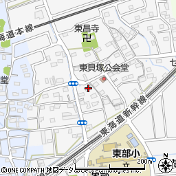 静岡県磐田市東貝塚1236周辺の地図