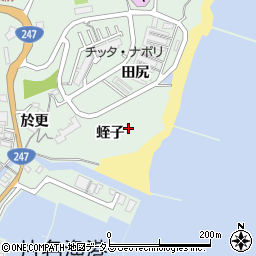 愛知県知多郡南知多町片名蛭子周辺の地図