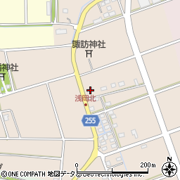 静岡県袋井市浅岡295-1周辺の地図