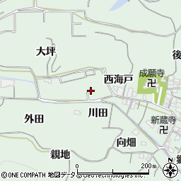 愛知県知多郡南知多町片名西海戸周辺の地図