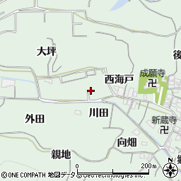 愛知県南知多町（知多郡）片名（西海戸）周辺の地図