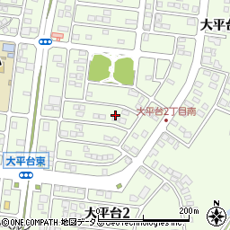 静岡県浜松市中央区大平台周辺の地図